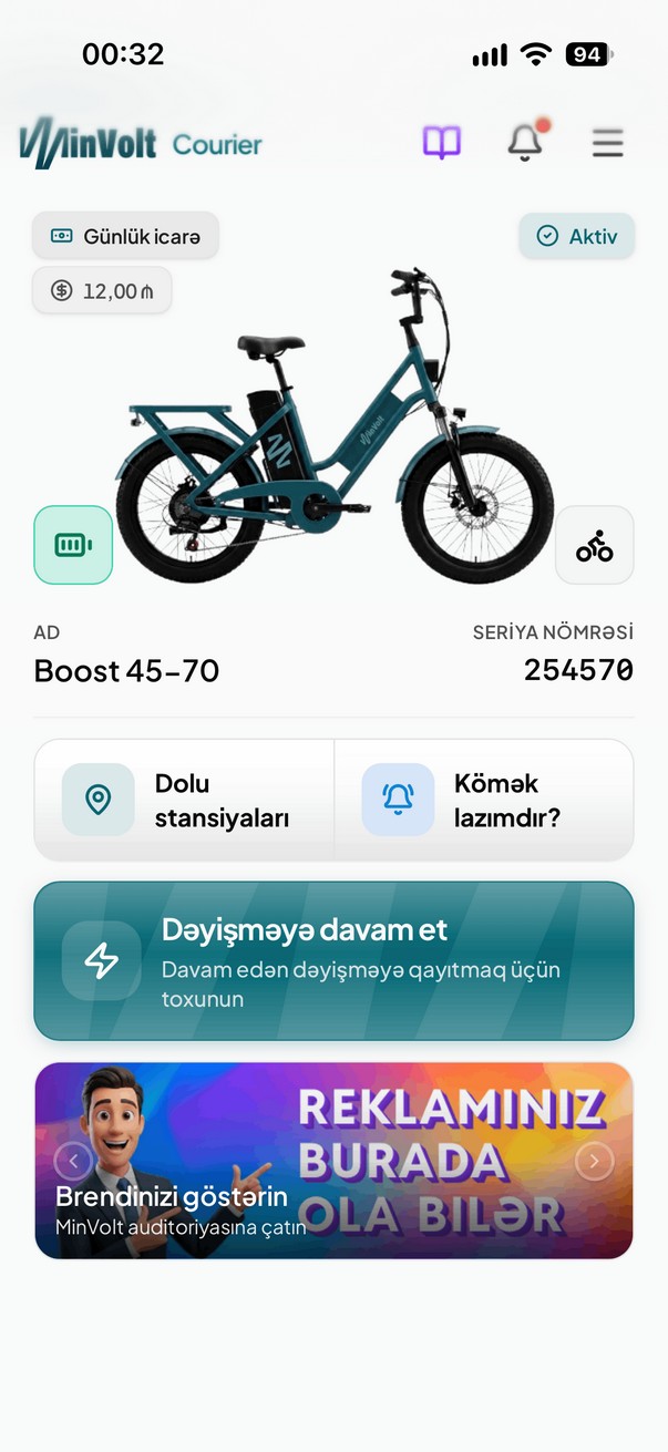 İş artıq baş verdiyi yerdə banner.