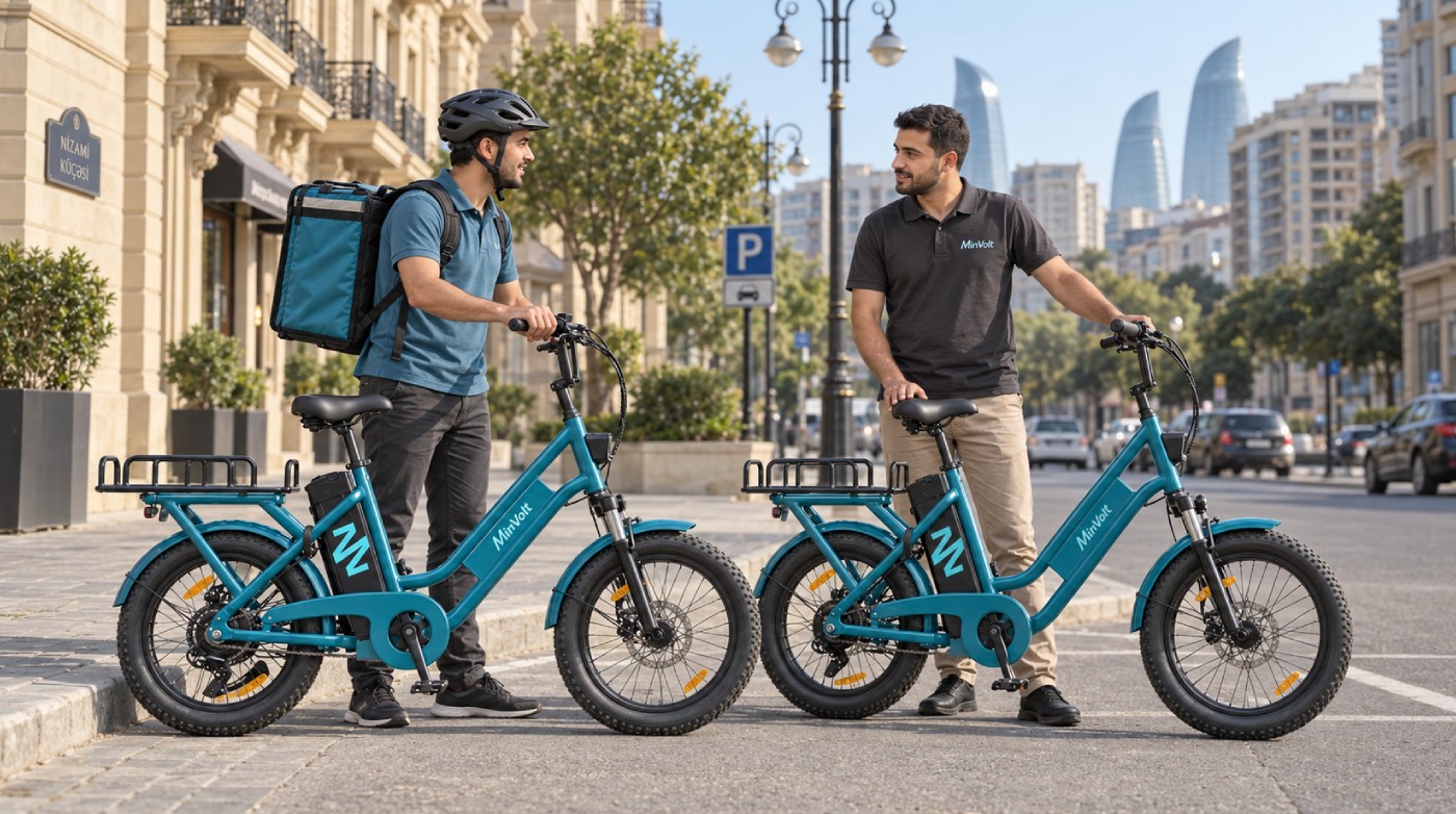 MinVolt courier receiving bicycle service